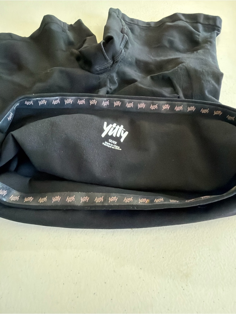YITTY Black High-Waist Shapewear Briefs with Branded Trim